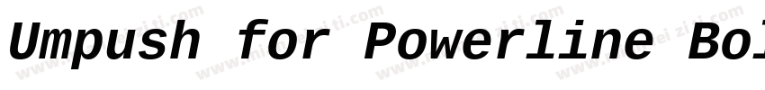 Umpush for Powerline BoldForPowerli字体转换